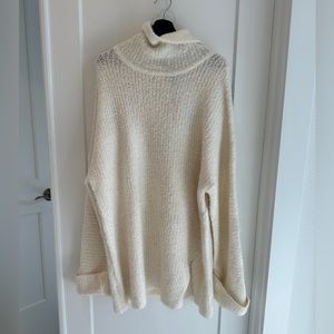 Express Oversized White Sweater